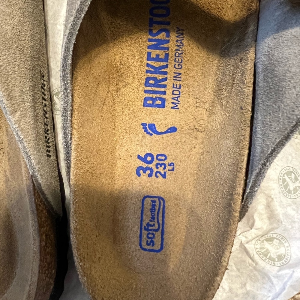 NEW Birkenstock Zurich color Taupe in Size 36 (soft bed ) - Picture 4 of 5
